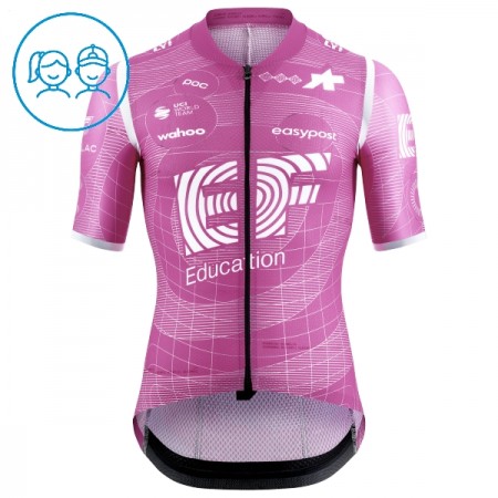 Kind Fietskleding (Fietsshirt + Korte Koersbroek) 2026 EF Education - Roze Kind Fietskleding (Fietsshirt + Korte Koersbroek) 2026 EF Education - Roze
