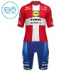 Kind Fietskleding (Fietsshirt + Korte Koersbroek) 2026 Lidl-Trek Danish Champion - Rood Kind Fietskleding (Fietsshirt + Korte Koersbroek) 2026 Lidl-Trek Danish Champion - Rood