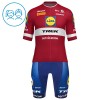 Kind Fietskleding (Fietsshirt + Korte Koersbroek) 2026 Lidl-Trek Latvian Champion - Rood Kind Fietskleding (Fietsshirt + Korte Koersbroek) 2026 Lidl-Trek Latvian Champion - Rood