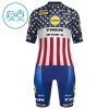Kind Fietskleding (Fietsshirt + Korte Koersbroek) 2026 Lidl-Trek US-American Champion - Blauw Kind Fietskleding (Fietsshirt + Korte Koersbroek) 2026 Lidl-Trek US-American Champion - Blauw