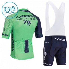 Kind Fietskleding (Fietsshirt + Korte Koersbroek) 2026 Orbea Factory - Groente