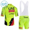 Kind Fietskleding (Fietsshirt + Korte Koersbroek) 2026 UAE TEAM EMIRATES XRG - Geel