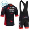 Kind Fietskleding (Fietsshirt + Korte Koersbroek) 2026 Visma Lease A Bike - Zwart