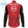 Kind Fietskleding (Fietsshirt Lange Mouw + Lange Koersbroek) 2025 Arkea-B B Hotels - Rood