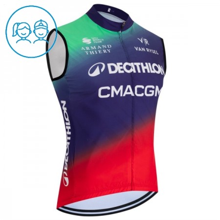 Kind Fietsvest 2026 Decathlon CMA CGM - Blauw Kind Fietsvest 2026 Decathlon CMA CGM - Blauw