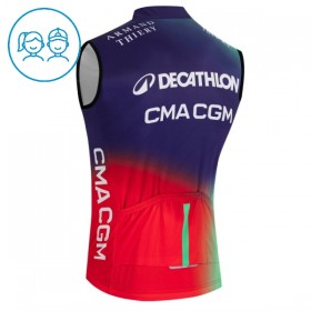 Kind Fietsvest 2026 Decathlon CMA CGM - Blauw