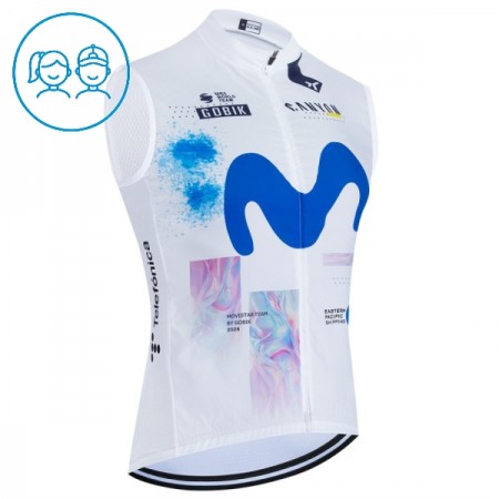 Kind Fietsvest 2026 Movistar Team - Wit Kind Fietsvest 2026 Movistar Team - Wit