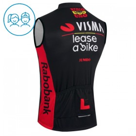 Kind Fietsvest 2026 Visma Lease A Bike - Zwart