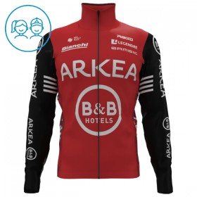 Kind Wielershirt 2025 Arkea-B B Hotels Lange Mouw - Rood