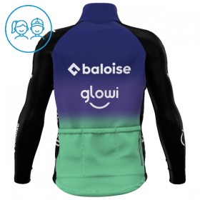 Kind Wielershirt 2025 Baloise Glowi Lions Lange Mouw - Groente
