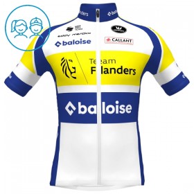 Kind Wielershirt 2025 Flanders Baloise - Wit