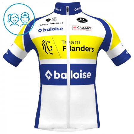 Kind Wielershirt 2025 Flanders Baloise - Wit Kind Wielershirt 2025 Flanders Baloise - Wit