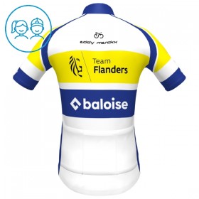 Kind Wielershirt 2025 Flanders Baloise - Wit
