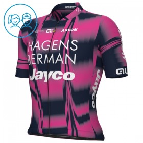 Kind Wielershirt 2025 Hagens Berman Jayco - Roze