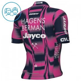 Kind Wielershirt 2025 Hagens Berman Jayco - Roze