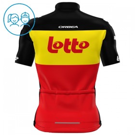 Kind Wielershirt 2025 Lotto Belgisch Kampioenschap - Rood
