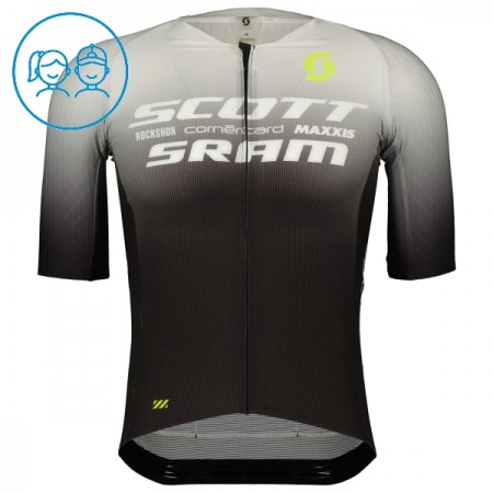 Kind Wielershirt 2025 Scott Sram - Zwart Kind Wielershirt 2025 Scott Sram - Zwart