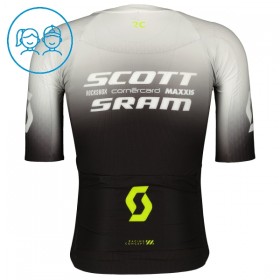 Kind Wielershirt 2025 Scott Sram - Zwart