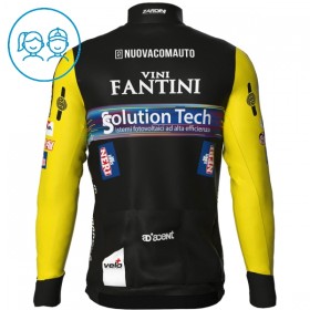 Kind Wielershirt 2025 Solution Tech Vini Fantini Lange Mouw - Zwart