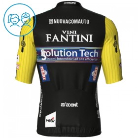 Kind Wielershirt 2025 Solution Tech Vini Fantini - Zwart