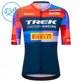 Kind Wielershirt 2025 Trek Factory Racing - Blauw