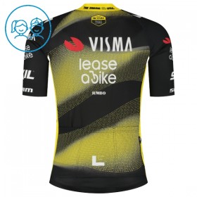 Kind Wielershirt 2025 Visma Lease A Bike - Zwart