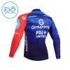 Kind Wielershirt 2026 Groupama-FDJ Lange Mouw - Blauw