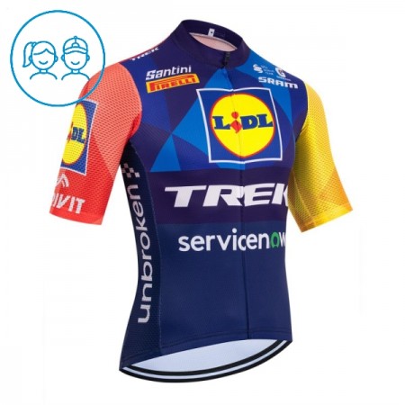 Kind Wielershirt 2026 Lidl-Trek - Blauw Kind Wielershirt 2026 Lidl-Trek - Blauw