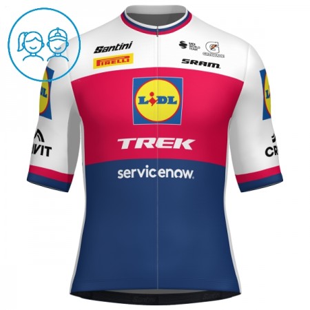 Kind Wielershirt 2026 Lidl-Trek Czech Champion - Blauw Kind Wielershirt 2026 Lidl-Trek Czech Champion - Blauw