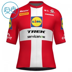 Kind Wielershirt 2026 Lidl-Trek Danish Champion - Rood