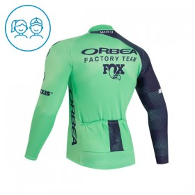 Kind Wielershirt 2026 Orbea Factory Lange Mouw - Groente