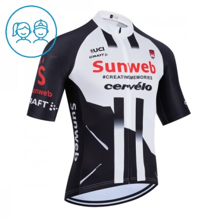 Kind Wielershirt 2026 Sunweb - Wit Kind Wielershirt 2026 Sunweb - Wit