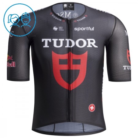 Kind Wielershirt 2026 Tudor Pro Cycling Team - Zwart Kind Wielershirt 2026 Tudor Pro Cycling Team - Zwart