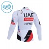 Kind Wielershirt 2026 UAE TEAM EMIRATES XRG Lange Mouw - Wit