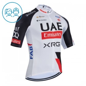 Kind Wielershirt 2026 UAE TEAM EMIRATES XRG - Wit