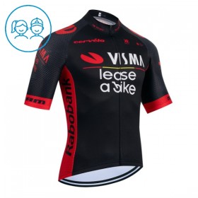 Kind Wielershirt 2026 Visma Lease A Bike - Zwart