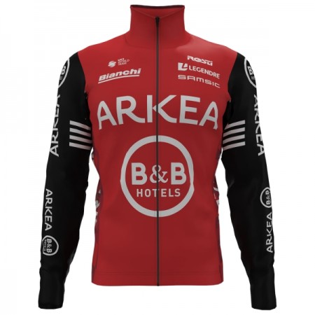Wielershirt 2025 Arkea-B B Hotels Lange Mouw - Rood Wielershirt 2025 Arkea-B B Hotels Lange Mouw - Rood