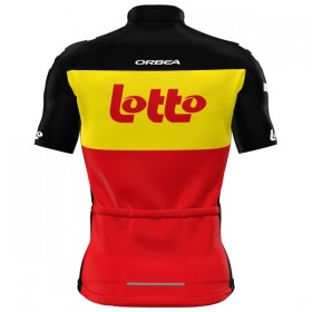 Wielershirt 2025 Lotto Belgisch Kampioenschap - Rood