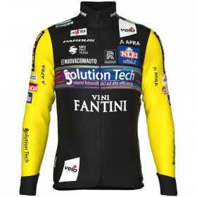 Wielershirt 2025 Solution Tech Vini Fantini Lange Mouw - Zwart