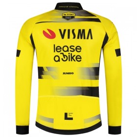 Wielershirt 2025 Visma Lease A Bike Lange Mouw - Geel