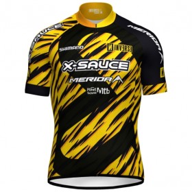 Wielershirt 2025 X-Sauce Factory Team - Zwart