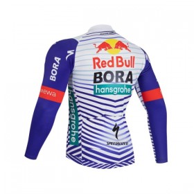 Wielershirt 2026 BORA-Hansgrohe Bull Lange Mouw - Rood - Wit