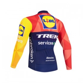 Wielershirt 2026 Lidl-Trek Lange Mouw - Blauw