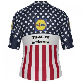 Wielershirt 2026 Lidl-Trek US-American Champion - Blauw