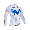 Wielershirt 2026 Movistar Team Lange Mouw - Wit Wielershirt 2026 Movistar Team Lange Mouw - Wit