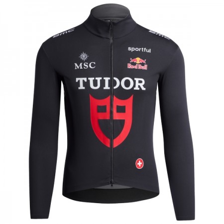 Wielershirt 2026 Tudor Pro Cycling Team Lange Mouw - Zwart Wielershirt 2026 Tudor Pro Cycling Team Lange Mouw - Zwart