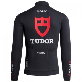 Wielershirt 2026 Tudor Pro Cycling Team Lange Mouw - Zwart