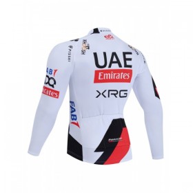 Wielershirt 2026 UAE TEAM EMIRATES XRG Lange Mouw - Wit