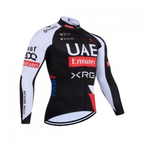 Wielershirt 2026 UAE TEAM EMIRATES XRG Lange Mouw - Zwart