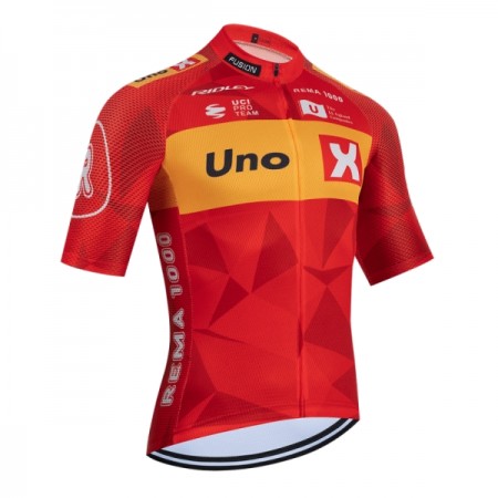 Wielershirt 2026 Uno-X Mobility - Rood Wielershirt 2026 Uno-X Mobility - Rood